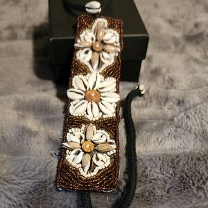 Handcrafted Beaded Shell Bracelet